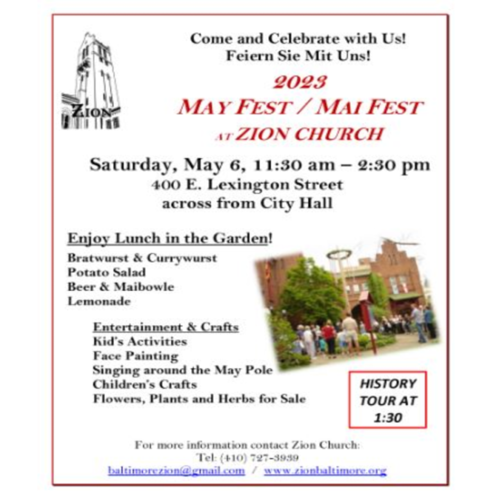 Zion Church's May Fest - May 6 2023