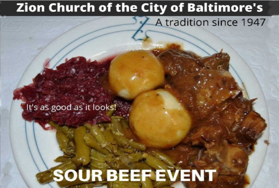 Sour Beef Dinner @ Zion Church of the City of Baltimore